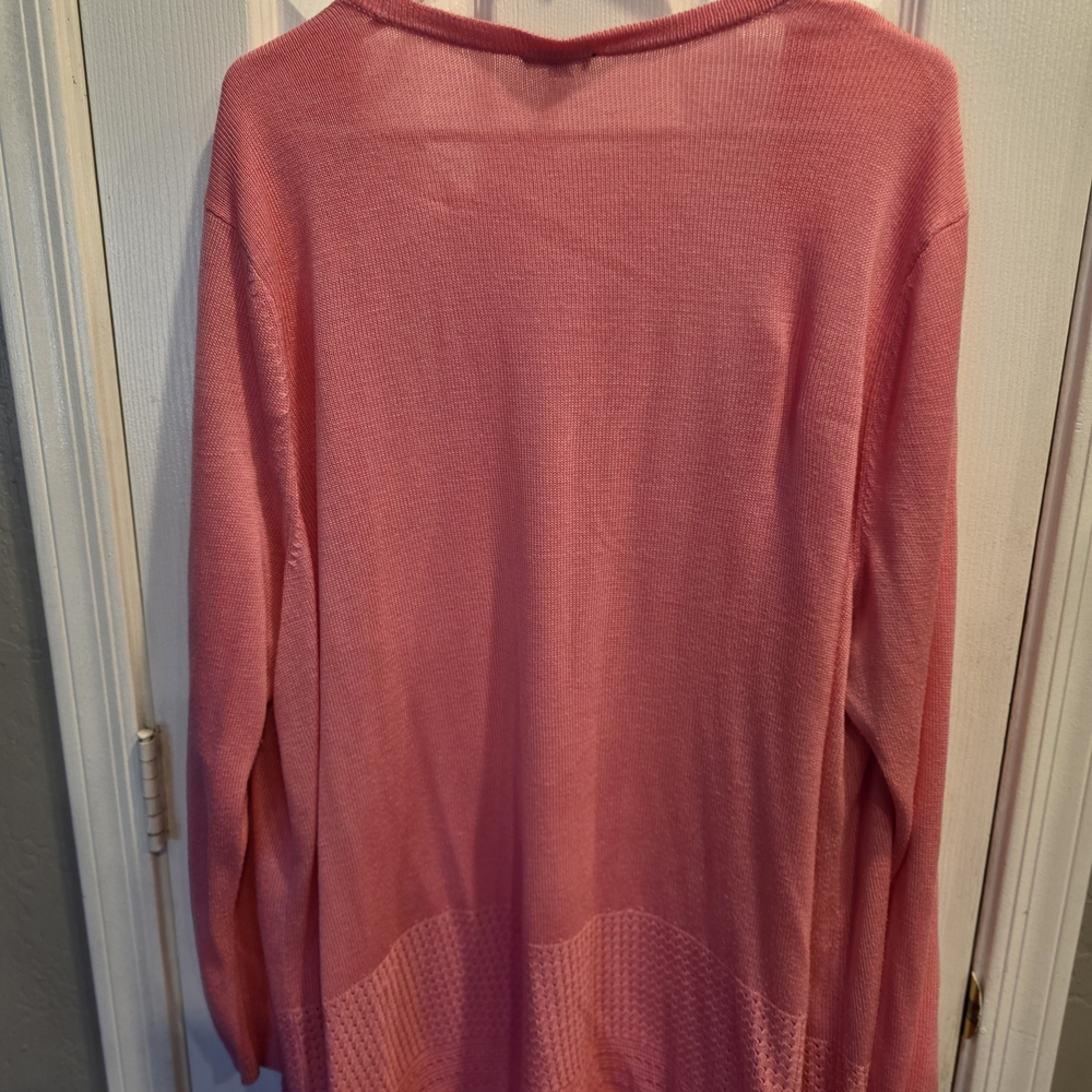Talbots Vibrant Pink Women's Cardigan - Picture 5 of 7